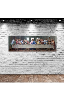 Bk Home Da Vinci'nin Son Akşam Yemeği Panorama Kanvas Tablo 100x3 Bk Home Da Vinci'nin Son Akşam Yemeği Panorama Kanvas Tablo 100x3