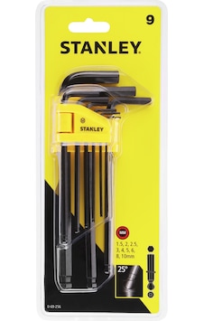 Stanley 0-69-256 Allen Anahtar Takımı 9 Parça Uzun Stanley 0-69-256 Allen Anahtar Takımı 9 Parça Uzun