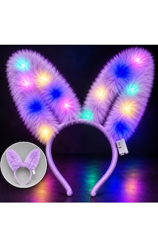 3 Modlu Led Işıklı Peluş Tavşan Kulağı Lila Renk 3+ Yaş 3 Modlu Led Işıklı Peluş Tavşan Kulağı Lila Renk 3+ Yaş