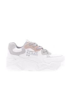Dgn 65131-22y Kadın Mega Kalın Taban Ön Yüzü Sim Detaylı Sneakers Ayakkabı Beyaz Dgn 65131-22y Kadın Mega Kalın Taban Ön Yüzü Sim Detaylı Sneakers Ayakkabı Beyaz