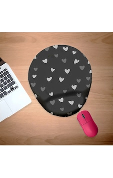 Minik Siyah Ve Beyaz Kalpler Bilek Destekli Mouse Pad Mousepad Minik Siyah Ve Beyaz Kalpler Bilek Destekli Mouse Pad Mousepad