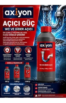Axiyon Wc Lavabo Gider Açıcı 500 G
