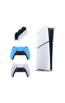 Playstation 5 Slim Digital 1 TB Oyun Konsolu + 2 Mavi Dualsense + Şarj İstasyon (İthalatçı Garantili) Playstation 5 Slim Digital 1 TB Oyun Konsolu + 2 Mavi Dualsense + Şarj İstasyon (İthalatçı Garantili)