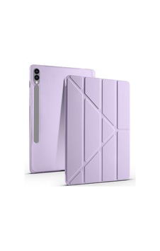 Aksesuarcim S9 Sm-x810 X816b İle Uyumlu Kılıf Silikon Yumuşak Kalem Bölmeli Esnek 4 Farklı Stand Olabilen Tablet Kılıfı Lila Sku: Zeusb0fhj7ntr7 Arka Kapak