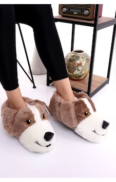 Wordex Hayvanlı H10 Köpekli Kışlık Kadın Erkek Çocuk Panduf Ev Içi Sessiz Taban Panduf Kahverengi Wordex Hayvanlı H10 Köpekli Kışlık Kadın Erkek Çocuk Panduf Ev Içi Sessiz Taban Panduf Kahverengi