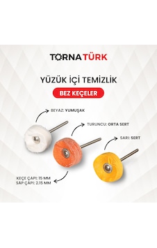 Mini Bez Polisaj Keçesi 15 Mm - Turuncu Renk Orta Sert Mini Bez Polisaj Keçesi 15 Mm - Turuncu Renk Orta Sert