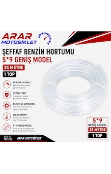 Şeffaf Benzin Hortumu 5 9 Geniş Model 25 Metre 25 Metre 1 Top Şeffaf Benzin Hortumu 5 9 Geniş Model 25 Metre 25 Metre 1 Top