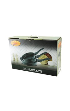 Nur Işıklar Metal 3pcs Döküm Tava Seti 20-24-28cm Bx40 Renkli Nur Işıklar Metal 3pcs Döküm Tava Seti 20-24-28cm Bx40 Renkli