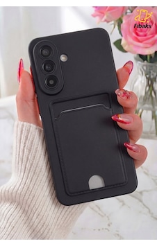 Fibaks Galaxy A57 Uyumlu Kılıf Kamera Korumalı Arkası Kartlıklı Cüzdanlı Kırmızı Tuşlu Silikon Kapak Fibaks Galaxy A57 Uyumlu Kılıf Kamera Korumalı Arkası Kartlıklı Cüzdanlı Kırmızı Tuşlu Silikon Kapak