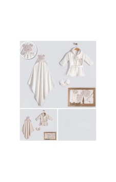 Bebessi Pamuk Little Bear Bornoz Set Ekru Bbs.4183.ekr 0 - 3 Ay Bebessi Pamuk Little Bear Bornoz Set Ekru Bbs.4183.ekr 0 - 3 Ay