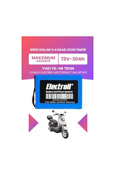 Yuki Yk-48 Tron Batarya Maksimum Kapasite Lifepo4 72v 30ah Elektrikli Motosiklet Bataryası Yuki Yk-48 Tron Batarya Maksimum Kapasite Lifepo4 72v 30ah Elektrikli Motosiklet Bataryası
