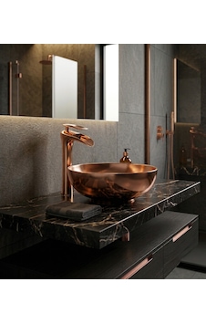 Şelale Rose Gold Çanak Lavabo Bataryası Şelale Rose Gold Çanak Lavabo Bataryası