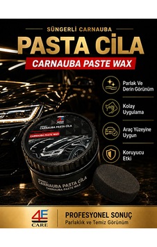 4e Carnauba Pasta Cila 270 G Üstün Kısa Sürede Mükemmel Sonuç Tekne Motorsiklet Yat