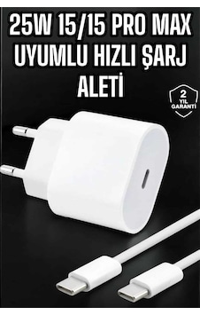 Güç - 502 - Adaptörü Ve Kablosu Şarj Aleti 15/15 Pro Max Uyumlu - Csmo-tex - Hızlı Şarj
