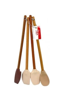 Balsa 4'lü Silikon Mutfak Spatula Kaşık Seti Kahverengi Balsa 4'lü Silikon Mutfak Spatula Kaşık Seti Kahverengi