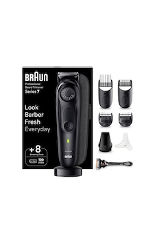 Braun Beard Trimmer Series 7, Erkek Elektrikli Sakal Kesme Makinesi, 8 Aksesuarlı, Ultra Keskin Problade Bıçak, 100 Dakika Pil Ömrü, Kablosuz Sakal Tıraş Makinesi, 40 Uzunluk, Su Geçirmez, Bt7440, Siyah Braun Beard Trimmer Series 7, Erkek Elektrikli Sakal Kesme Makinesi, 8 Aksesuarlı, Ultra Keskin Problade Bıçak, 100 Dakika Pil Ömrü, Kablosuz Sakal Tıraş Makinesi, 40 Uzunluk, Su Geçirmez, Bt7440, Siyah