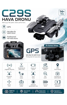 C29s Gps Drone Ekranlı Kumanda Özel Öantalı Led Işıklı 360 Derece Engel Algılamalı Profesyonel Hd Hava Dronu Elektirikli Lens 50x Zoom Fırçasız Motor Katlanabilir Tasarımı C29s Gps Drone Ekranlı Kumanda Özel Öantalı Led Işıklı 360 Derece Engel Algılamalı Profesyonel Hd Hava Dronu Elektirikli Lens 50x Zoom Fırçasız Motor Katlanabilir Tasarımı