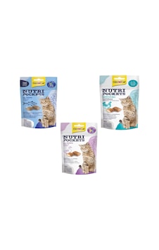 Gimcat Nutripockets Dental + Tuna + Ördekli Kedi Ödülü 3 x 60 G Gimcat Nutripockets Dental + Tuna + Ördekli Kedi Ödülü 3 x 60 G