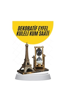 Dekoratif - 973 - Eyfel Kulesi Ve Kum Saati Vintage Tarzı Masa - Csmo-tex - Süsü Biblo Bir Dekoratif - 973 - Eyfel Kulesi Ve Kum Saati Vintage Tarzı Masa - Csmo-tex - Süsü Biblo Bir