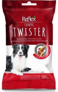 Reflex Chewing Twister Burgu Köpek Ödülü 100 G