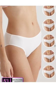 Pierre Cardin 5'li Ekonomik Paket 2056 Pamuklu Basic Slip Külot Beyaz Pierre Cardin 5'li Ekonomik Paket 2056 Pamuklu Basic Slip Külot Beyaz