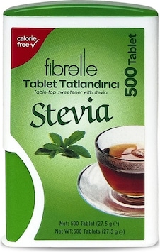 Fibrelle Stevia Tatlandırıcı 500 Tablet Fibrelle Stevia Tatlandırıcı 500 Tablet