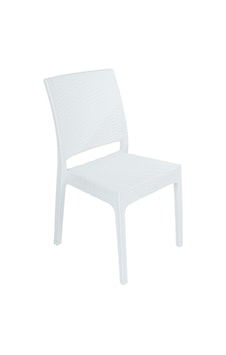 Depootoptan Mandella Elit Rattan Sandalye (2 Adet) Beyaz Depootoptan Mandella Elit Rattan Sandalye (2 Adet) Beyaz