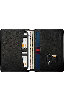 Wiwu Master Passport Wallet Pasaport Rfıd Özellikli Kart Ve Sim Bölmeli Pu Deri Cüzdan Siyah