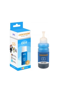 Epson Cescesor Eps - 664 Uyumlu Mürekkep Mavi 70 ML Epson Cescesor Eps - 664 Uyumlu Mürekkep Mavi 70 ML