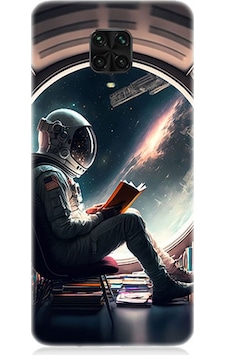 Xiaomi Redmi Note 9 Pro Uyumlu Silikon Kılıf Kitap Ve Astronot Xiaomi Redmi Note 9 Pro Uyumlu Silikon Kılıf Kitap Ve Astronot