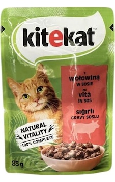 Kitekat Pouch Güveç Sığır Etli Kedi Konservesi 85gr Kitekat Pouch Güveç Sığır Etli Kedi Konservesi 85gr