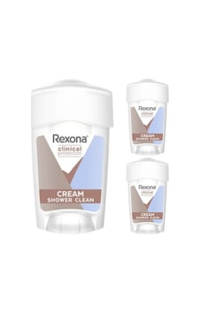 Rexona Clinical Clean Stick Clinical Protection Shower Clean Kadın Stick Deodorant 45 ML x 3 Rexona Clinical Clean Stick Clinical Protection Shower Clean Kadın Stick Deodorant 45 ML x 3
