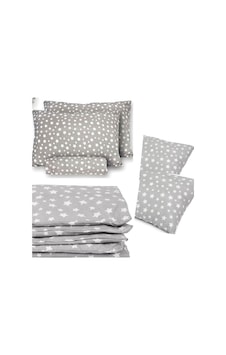 Çift Kişilik Lastikli Gri Yıldız Desenli Nevresim Takımı Yastık Kılıfı Hediyeli 200x220 Çift Kişilik Lastikli Gri Yıldız Desenli Nevresim Takımı Yastık Kılıfı Hediyeli 200x220