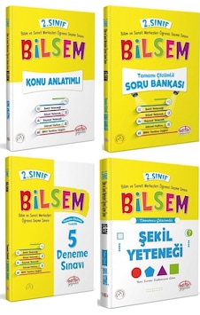 Editör 2025 Basım 2. Sınıf Bilsem Hazırlık Kitapları Seti 4 Lü Set