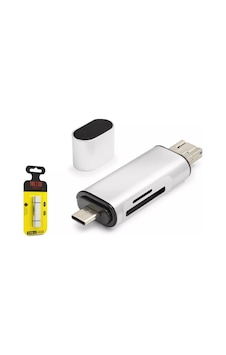 Hadron Hdx7053 Type-c Otg Kart Okuyucu & Usb Hub - Sd/microsd Gri Hadron Hdx7053 Type-c Otg Kart Okuyucu & Usb Hub - Sd/microsd Gri