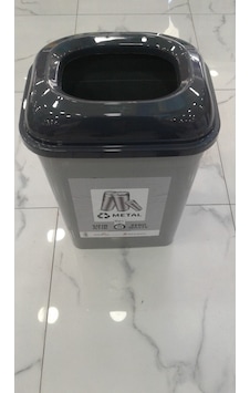 Metal Atık Geri Dönüşüm Kutusu Çöp Kovası 50 Litre