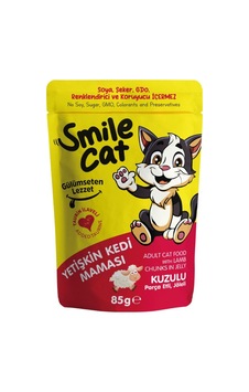 Smile 85 Gr Pouch Kedi Maması Yetişin Kuzulu 24'lü Smile 85 Gr Pouch Kedi Maması Yetişin Kuzulu 24'lü