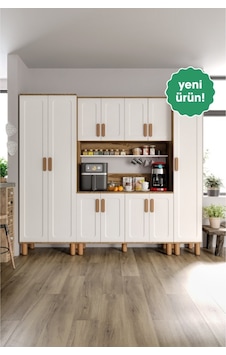Flora Flr11225 Bohem Kahve Köşesi 11 Kapaklı Mdf Mebran Kapaklı Mutfak Dolabı Çok Amaçlı Dolap Aytaşı Ceviz Flora Flr11225 Bohem Kahve Köşesi 11 Kapaklı Mdf Mebran Kapaklı Mutfak Dolabı Çok Amaçlı Dolap Aytaşı Ceviz
