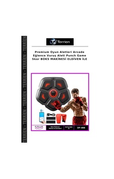 Premium Oyun Aletleri Arcade Eğlence Vuruş Aleti Punch Game Skor Boks Makinesi Eldiven İle