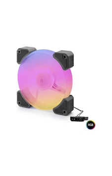 Kasa Fanı Rgb 12 Cm - Siyah Nd2660 Kasa Fanı Rgb 12 Cm - Siyah Nd2660