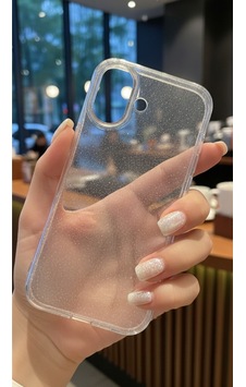 Apple İphone 17 İçin Uyumlu Premium Simli Şeffaf Koruyucu Arka Kapak Apple İphone 17 İçin Uyumlu Premium Simli Şeffaf Koruyucu Arka Kapak