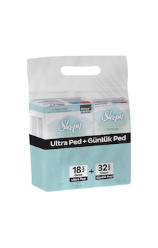 Sleepy Bio Natural Ultra Hijyenik Ped Gece 18'li + Günlük Ped Uzun 32'li Sleepy Bio Natural Ultra Hijyenik Ped Gece 18'li + Günlük Ped Uzun 32'li