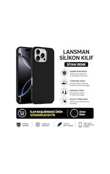 Samsung Galaxy A16 Uyumlu Lansman Silikon Kılıf Siyah Samsung Galaxy A16 Uyumlu Lansman Silikon Kılıf Siyah