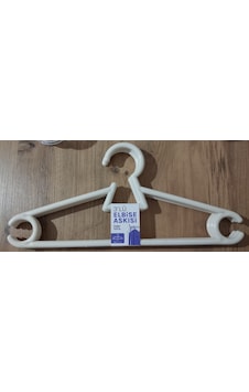 3'lü Moblen Elbise Askısı Beyaz 3'lü Moblen Elbise Askısı Beyaz