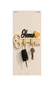Home Yazılı Kalpli Anahtarlık Şeklinde Anahtarlık Lego Tarzı 3 Cep Anahtarligi Dahil Krem Krem Home Yazılı Kalpli Anahtarlık Şeklinde Anahtarlık Lego Tarzı 3 Cep Anahtarligi Dahil Krem Krem