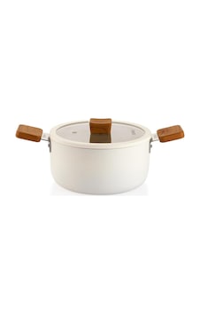 Schafer Ceramoni Seramik Derin Tencere 20 Cm-krem ---