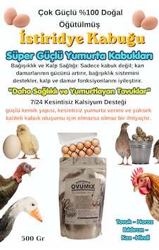 Doğal İstiridye Kabuğu 500 Gr - Tavuklar İçin Kalsiyum Desteği, Yumurta Kabuk Güçlendirici Ve Verim Artırıcı Doğal İstiridye Kabuğu 500 Gr - Tavuklar İçin Kalsiyum Desteği, Yumurta Kabuk Güçlendirici Ve Verim Artırıcı