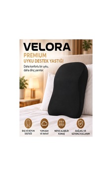 Velora Visco Hafızalı Sünger Ergonomik Boyun Destek Yastığı 25x35 Cm Nefes Alabilir Kılıflı Siyah - 931485522 Siyah Velora Visco Hafızalı Sünger Ergonomik Boyun Destek Yastığı 25x35 Cm Nefes Alabilir Kılıflı Siyah - 931485522 Siyah
