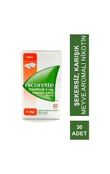Nicorette Freshfruit 4mg Meyveli 30 Lu Nikotin Sakızı