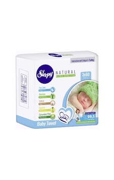 Sleepy Islak Mendil 3X60'Lı Naturel Bebek Sleepy Islak Mendil 3X60'Lı Naturel Bebek